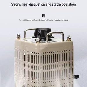 Régulateur de tension haute puissance TDGC2 0-430V AC 220V/380V monophasé/triphasé 10kVA 98% d'efficacité certifié CE TDGC2 Variab - Product Image 5