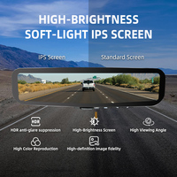 Cámara para Auto WEMAER Wifi de Tipo Separado con Vista Frontal y Trasera, Transmisión Digital 2K para Ford Ranger, Pantalla Completa de 9.2 Pulgadas, DashCam con Espejo