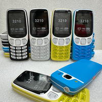 Teléfono Móvil Clásico 3210 (2024) 2G, Pantalla de 1.77 Pulgadas, Batería de 1500 mAh, Teclado Qwerty para Juegos, Doble SIM, Español, Alemán