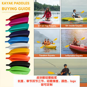 Pagaies en alliage d'aluminium personnalisables de 180 à 260 cm, directement de l'usine, pour kayak et canoë, accessoires de paddleboard - Product Image 5