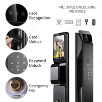 Navicat Automatique Cerradura Tuya Wifi Serrure Numérique Interphone Vidéo D'empreintes Digitales 3D Reconnaissance De Visage Serrure De Porte Intelligente Avec Caméra