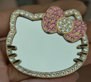 10 Piezas de Adornos de Zirconia Cúbica <span class=keywords><strong>con</strong></span> Diseño de Hello Kitty, Brillantes y Decorativos, para Manualidades y Joyería - Product Image 5