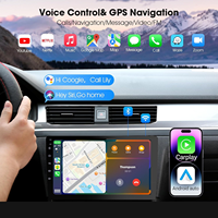 Reproductor de Radio para Auto 2DIN de 9 Pulgadas, 4 + 64 GB, Pantalla MP5 Portátil, Estéreo, Android Carplay, Reproductor de DVD para Auto