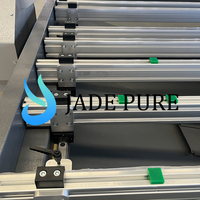 Anpassbare Größe Hochpräzise Glas-Lasersandstrahlmaschine mit PLC und Motor für Große Glasplatten und Türen