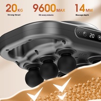 Pistolet de massage profond sans fil automatique certifié CE pour tout le corps Outil de fascia à six têtes pour la relaxation musculaire à haute fréquence à usage domestique