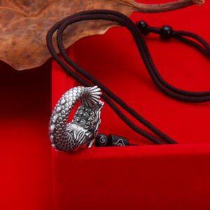 Colgante de Seguridad Ecológico de Cobre 2024, Nuevo Diseño Vintage del Zodíaco <span class=keywords><strong>Chino</strong></span>, el <span class=keywords><strong>Año</strong></span> del Dragón, Sólido y Imponente - Product Image 3