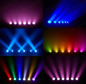 Projecteur de scène à tête mobile 19x15W Beam RGBW 4-en-1 LED Bee Eye Zoom Wash, contrôlé DMX, <span class=keywords><strong>pour</strong></span> DJ et spectacles nocturnes, équipement d'éclairage - Product Image 4