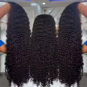 Peluca frontal de encaje HD 13x6 de 30 pulgadas con ondas profundas, cabello humano virgen brasileño de 250 de densidad, pelucas frontales de encaje HD pre-arrancadas - Product Image 3