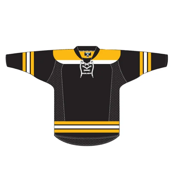 Bán Buôn Màu Sắc Rắn Tùy Chỉnh Cổ Áo 100% Polyester Lỏng Dài Tay Áo Calgary Ngọn Lửa Hockey Jersey
