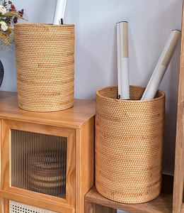 Cesta de Almacenamiento Hecha a Mano, Tejida con Jacinto de Agua y Paja, Ecológica, con Asa, para Almacenamiento de Algas Marinas - Product Image 1