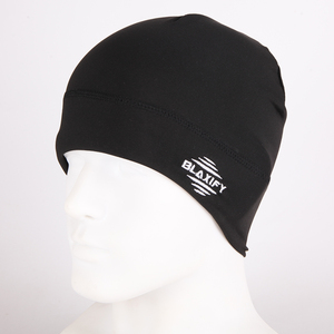 Tùy chỉnh đi xe đạp cap in logo sọ cap satin lót Beanie xe đạp cưỡi cap Trọng lượng nhẹ chạy thể thao Beanie Hat - Product Image 1