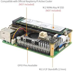 Aismartlink Pcie Naar M.2 Nvme Ssd Hoed Bord 2280 Adapter Voor Raspberry Pi 5 (X1001) - Product Image 5