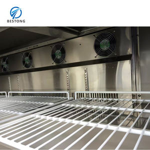 Venta al por mayor de fábrica, refrigerador de mesa de preparación de Pizza ancha, encimera de 3 puertas, estación de preparación de Pizza para ensalada refrigerada - Product Image 5