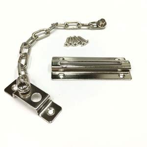 Garde-porte en chaîne en zinc en laiton massif avec design traditionnel et support mural pour les applications de salle de bain et de cuisine - Product Image 2