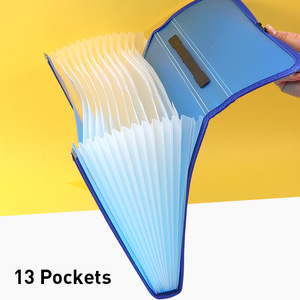 Foska diskon besar Logo kustom kantor 13 kantong alat tulis kantor ukuran <span class=keywords><strong>A4</strong></span> <span class=keywords><strong>Folder</strong></span> File dokumen harmonika tas memperluas tas File - Product Image 4