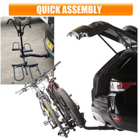 Fournisseur gros pneu mouontain vélo électrique voiture suv support de coffre vertical 2 doubles porte-vélos