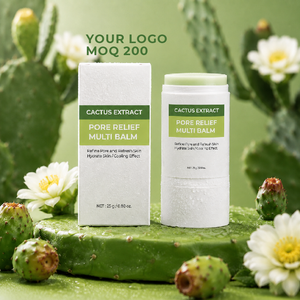 Baume Visage Cactus Tendance Actuelle au Squalane et Acide Hyaluronique – Hydratant, Raffermissant, <span class=keywords><strong>Anti</strong></span>-rides, Estompe les Taches Brunes – Non Testé sur les Animaux - Product Image 1