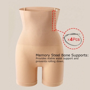 Pantaloncini Modellanti a <span class=keywords><strong>Vita</strong></span> Alta da Donna, Controllo Pancia, Sollevamento Glutei, Snellenti, Body Shaper - Product Image 4