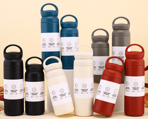 Stainless Steel Vacuum Insulated Water Bottle Double Wall Thermal Flask Minimalist Design Travel Use With Lid - Product Image 1
