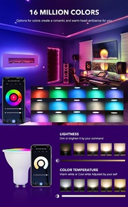 Ampoule LED intelligente Tuya WiFi GU10, Bluetooth, lampe à intensité variable, contrôle par application Smart Life, fonctionne avec Alexa <span class=keywords><strong>Google</strong></span> - Product Image 3