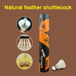 3 In 1 Badminton Shuttlecock Goose Feather Hot Seller Anyball 222 Durable And High Quality