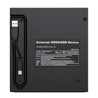 Unidad óptica externa USB 3,0, grabadora de CD/DVD/Blu-ray RW y reproductor de lector para computadoras portátiles, aplicaciones de escritorio
