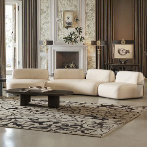 FERLY Divano Componibile Moderno a 2 Posti Stile Italiano in Tessuto di Qualità Set di Sedute Ergonomiche Modulari per Soggiorno Arredamento Casa Garanzia 2 Anni - Product Image 1