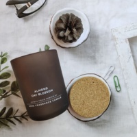 Bougies naturelles de soja avec couvercle, boîte cadeau de luxe, vente en gros
