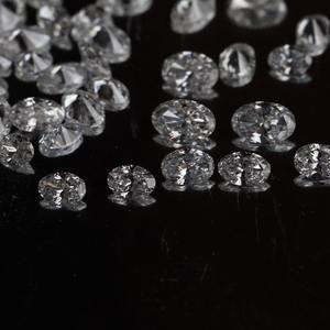 M.K Corporation 12*10mm 5.05 Ct diamant blanc cultivé en laboratoire coupe ovale (EF & VS) diamant en vrac pour bijoux - Product Image 2