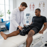 Professionelles Arm- und Schultermassagegerät mit Kälte-Wärme-Kompressionstherapie, Wiederaufladbares Vibrations-Regenerationsgerät mit 5 Modi und 3 Druckstufen