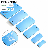Etiquetas de Aluminio Anodizado Personalizadas, Grabadas con Láser, Código QR, Número de Serie, Placa de Identificación Metálica para Equipos