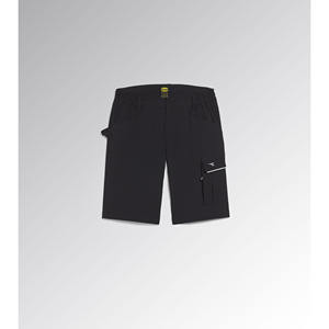 Diadora Tech Bermuda Short d'été respirant en nylon noir élastique pour homme M - Product Image 1