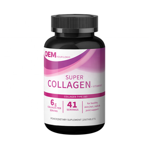 Comprimés de collagène, vitamine C et biotine en gros – Faible MOQ – Fabricant de compléments sous marque privée – Lancement rapide – Personnalisation flexible - Product Image 1