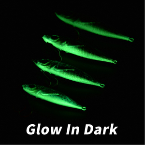 Señuelos de Pesca Verticales de Metal con Anzuelos Auxiliares, Señuelos Artificiales Luminosos que se Hunden para Pescar Lubina, Lucio y Salmón - Product Image 4