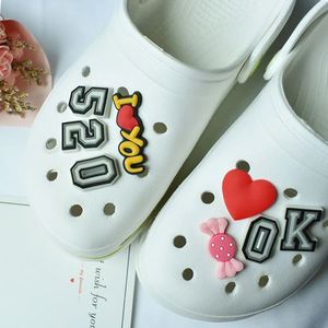 Wholesale Shoes Charms Pvc Cartoon Number <b>Letter</b> Alphabet Shoe Decorations Charms Custom Shoe Charms - Product Image 2