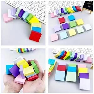 11 Assorted Rainbow Color Square Magnetic Self-Adhesive Sticky Notes Set Boxed <b>Memo</b> <b>Pads</b> for Office & School Daily Note-Taking - Product Image 6