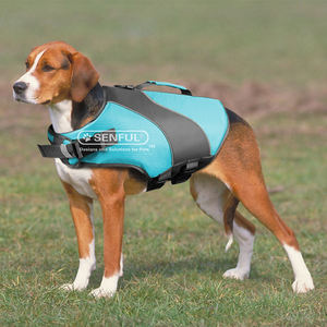 جاكيت مريح وسهل الاستخدام هزلي قابل للتعديل عاكس عائم للسباحة الرياضية للكلاب - Product Image 1