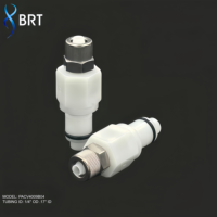 Raccords en plastique BRT 1/4 3/8 à montage sur panneau, raccord rapide, connecteur mâle droit pour systèmes de distribution de boissons