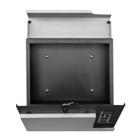 Boîtes aux lettres murales en acier inoxydable personnalisées pour l'extérieur avec serrures intelligentes pour le jardin