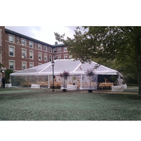 Grandes tentes de fête de mariage 40X60 transparentes personnalisées pour événements 100 personnes tente à cadre de mariage en plein air