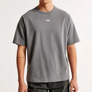 Мужская однотонная спортивная футболка с коротким рукавом, 230 г