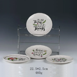 Juego <span class=keywords><strong>de</strong></span> Platos <span class=keywords><strong>de</strong></span> Cerámica con Diseño <span class=keywords><strong>de</strong></span> Cactus y Piña, Ecológicos, con Logotipo Personalizado, 4 Piezas, Vajilla con Patrón Tropical para Hogar/Restaurante, Venta al Por Mayor - Product Image 4