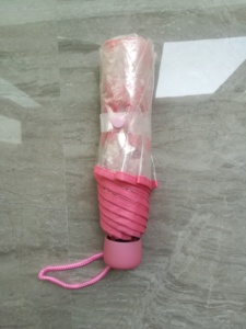 Nouveau parapluie pliable transparent à trois plis pour femme, créatif et charmant, en plastique, manuel, avec motif <span class=keywords><strong>de</strong></span> fleurs <span class=keywords><strong>de</strong></span> cerisier - Product Image 2