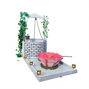 Set de Decoración para Celebración de Pubertad con Sari Indio del Sur, de Fibra de Vidrio, Tamaño Personalizado, para Bodas al Aire Libre y Ceremonias Haldi - Product Image 1