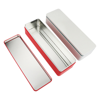 Boîte en métal rectangulaire personnalisée OEM pour cadeaux de Noël, boîte à biscuits, boîte en métal carrée, boîtes en métal personnalisées avec gaufrage