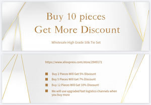 Accesorios de <span class=keywords><strong>camisa</strong></span> de moda Gold Man's Plaid Brand Festive Present Corbata de seda <span class=keywords><strong>Pañuelo</strong></span> Gemelos Conjunto de corbata - Product Image 6