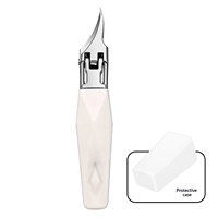 Coupe-ongles à pointe fine en acier inoxydable ultra-affûté pour ongles incarnés avec repousse-cuticules, lime à ongles et boîte de rangement – Kit complet