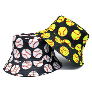 Chapeau Bob Imprimé Baseball pour Hommes et Femmes – Tendance, Imprimé Intégral, Chapeau de Soleil Pliable pour Sports de Plein Air, Casquette de Pêcheur - Product Image 3