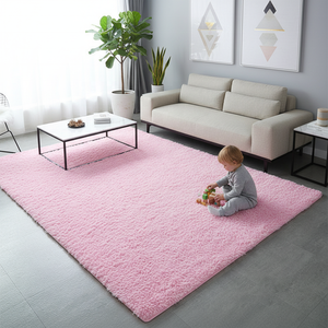 <span class=keywords><strong>Alfombra</strong></span> Peluda Sólida - <span class=keywords><strong>Alfombra</strong></span> Moderna Lavable Antideslizante para Sala de Estar y Dormitorio (Rosa <span class=keywords><strong>120x160</strong></span> cm) - Product Image 4