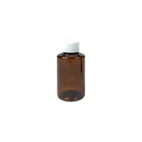 Bouteille d'emballage en plastique ambré PET de 100ml 150ml 200ml 300ml 400ml 500ml avec bouchon pour eau médecine sirop contre la toux
